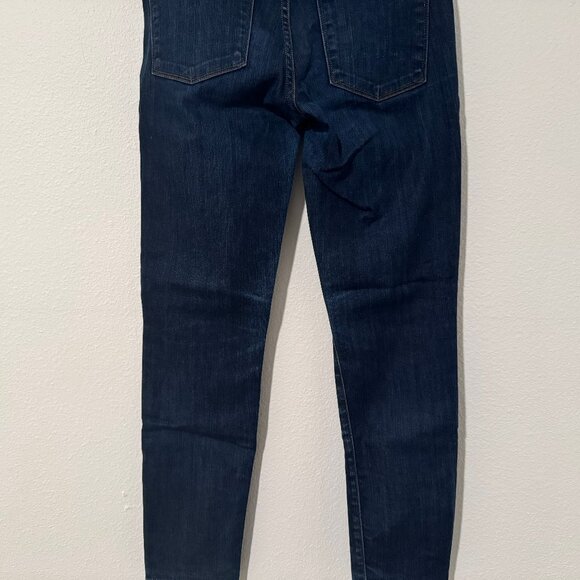 J Crew Low Rise Toothpick Skinny Ankle Jeans Dark Wash Stretch Sz 27 (31x28) EUC - Picture 8 of 13